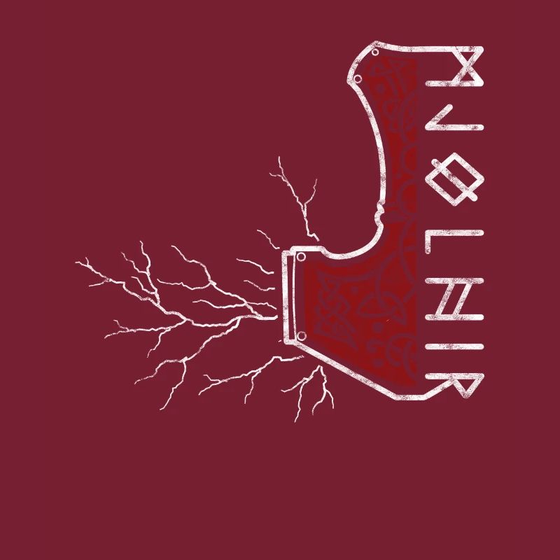 Der Hammer von Thor mit Blitzen - Mjölnir