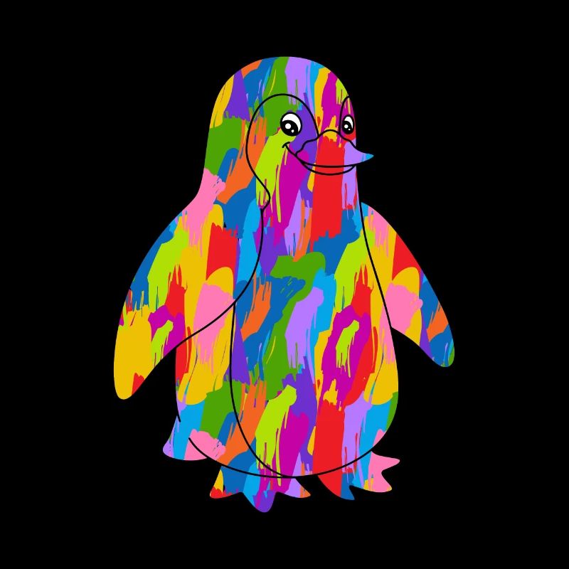Pingouin coloré