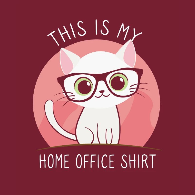 Ceci est mon chat de bureau à domicile