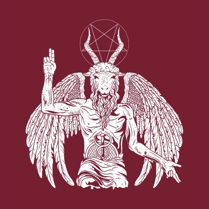 Devil Baphomet Chèvre gothique