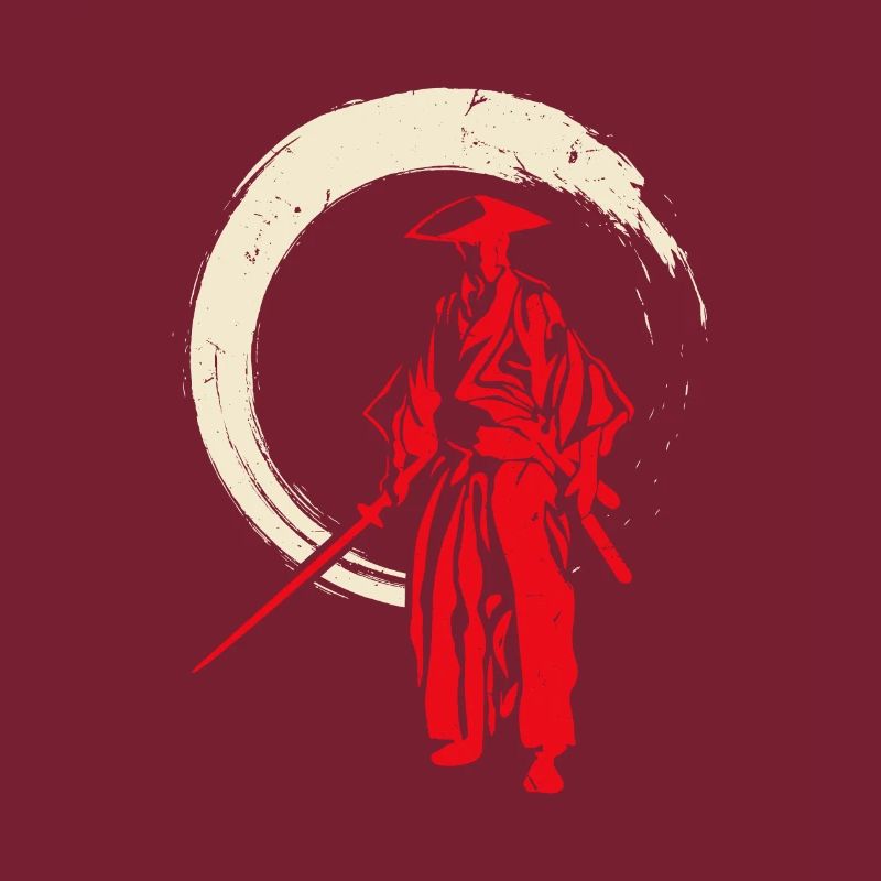 Retro Samurai Warrior