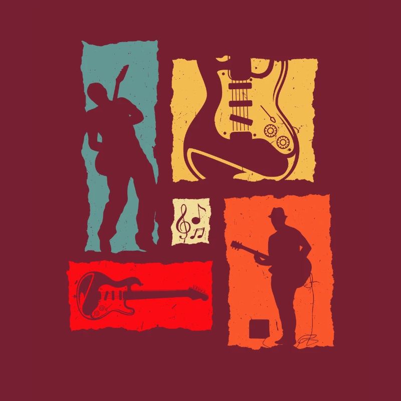 Guitar Player Retro