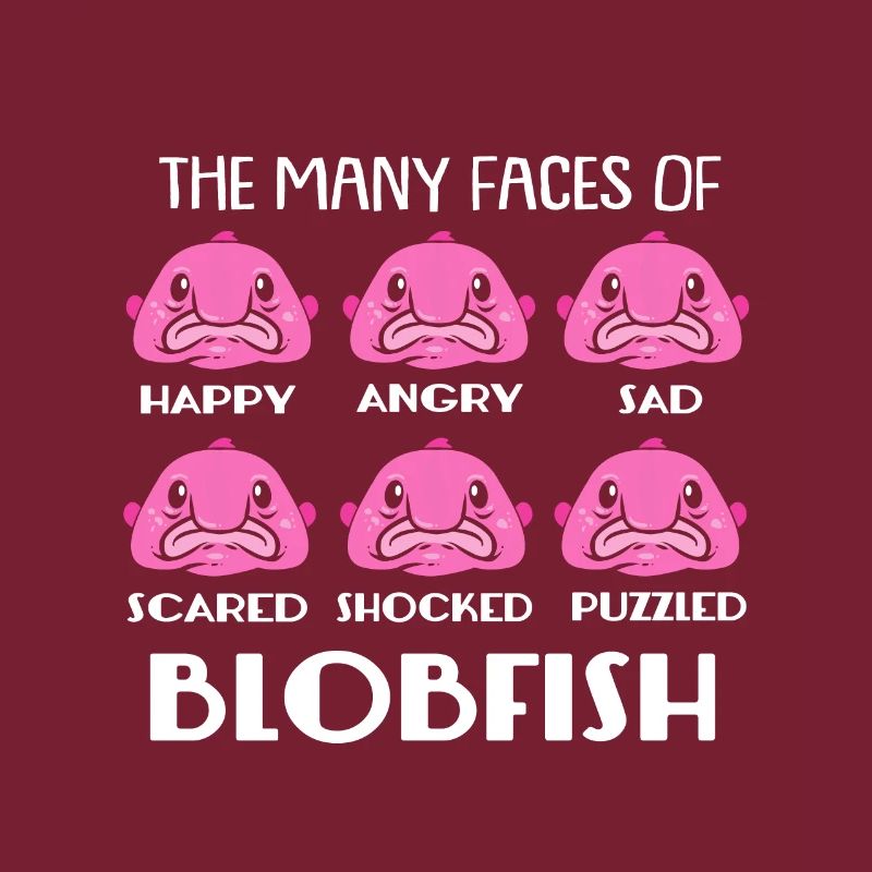 Blobfisch Tiefsee Grumpy Introvertiert Geschenk