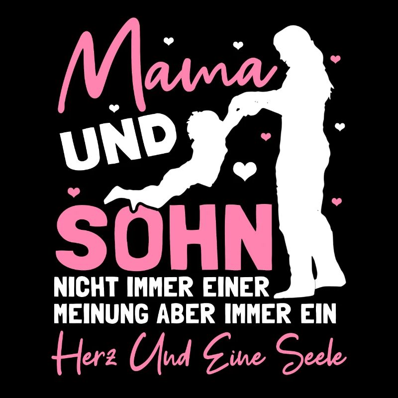 Lustig Mama und Sohn Partnerlook Spruch Geschenk
