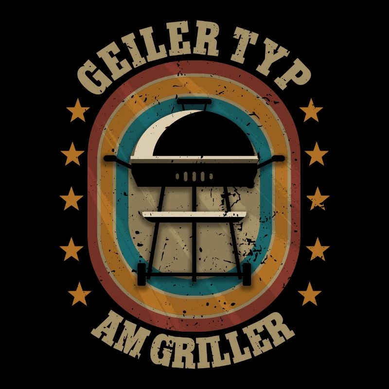 Geiler Typ am Griller Garten Gärtner