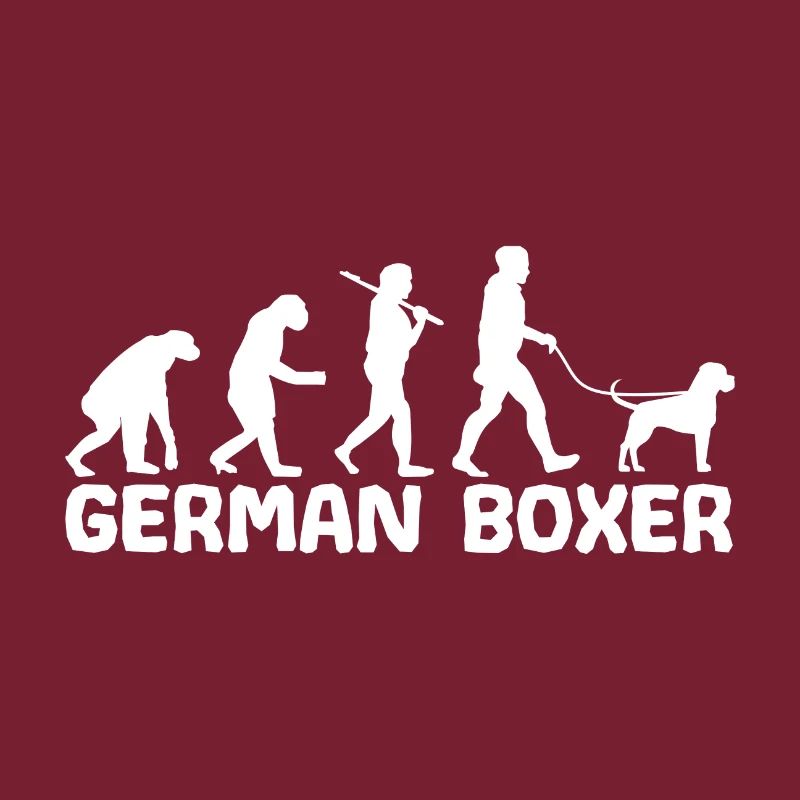 Deutsche Boxer Hundebesitzer Gassi Evolution