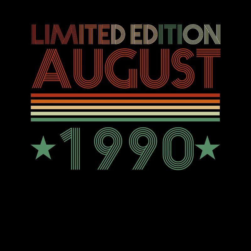 32nd birthday August born 1990 Gift idea