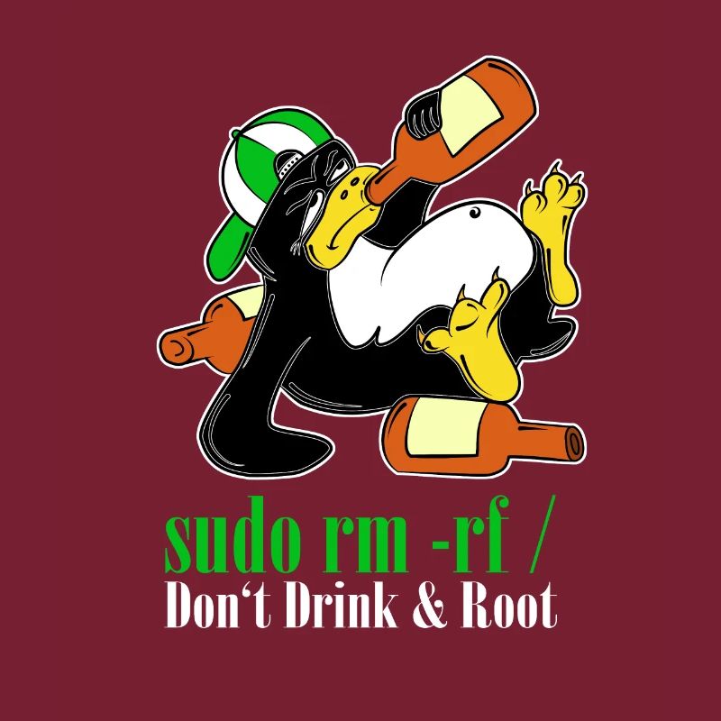 Linux Penguin Sudo Admin Funny Computer Science PC Nerd