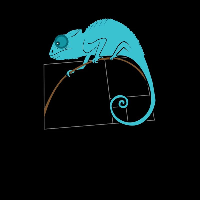 Fibonacci Chamäleon - Goldener Schnitt