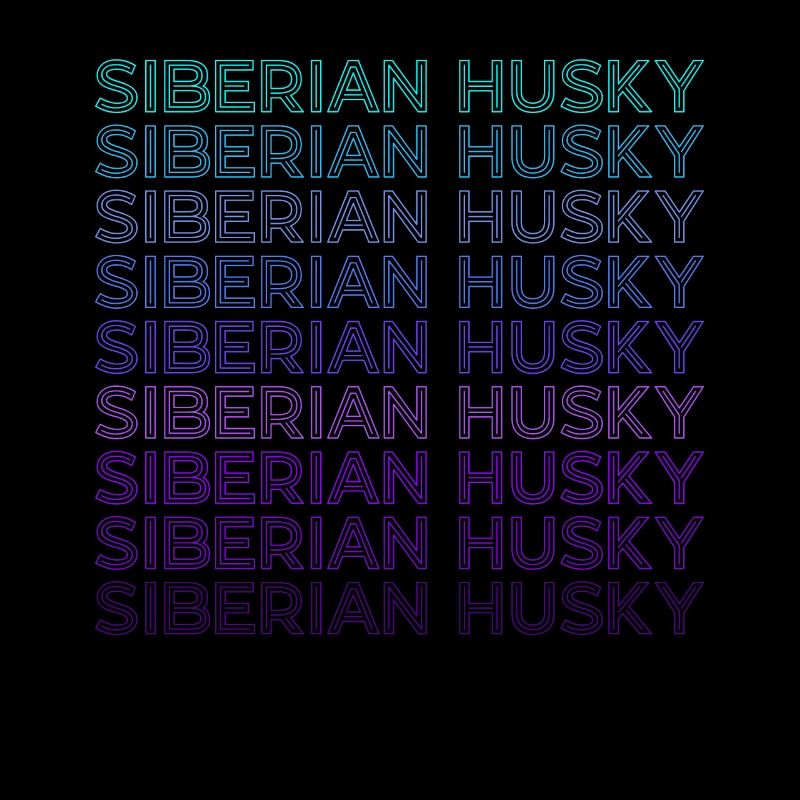Siberian Husky Retro