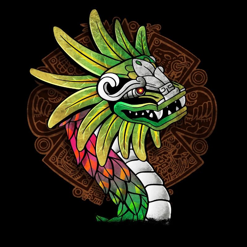 Quetzalcoatl Aztèques Serpent à plumes Maya Inca