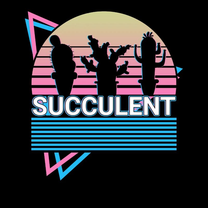 Sukkulentes Retro-Geschenk