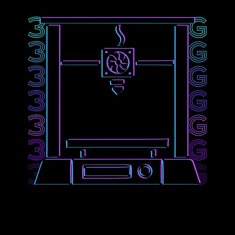3D-Druck 3D-Drucker Retro Geschenk