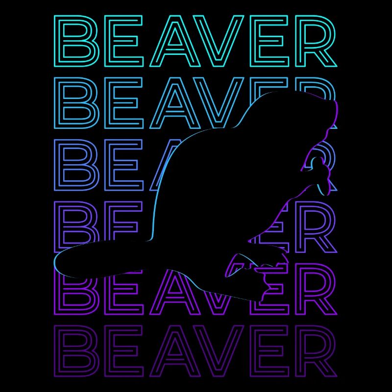 Biber Retro Geschenk