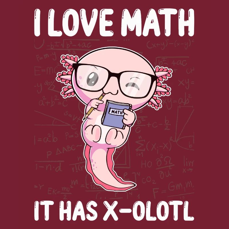 Drôle math Kawaii Axolotl Cadeau