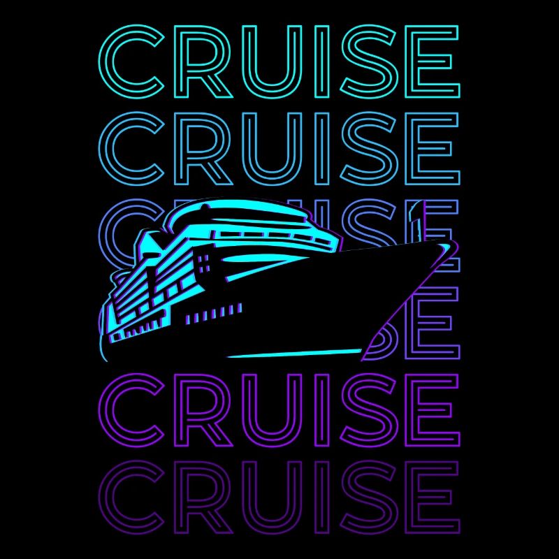 Cadeau rétro de navire de croisière