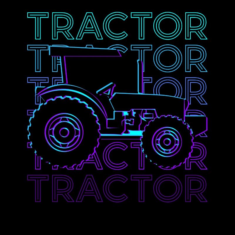 Tractor Farmer Agriculture Retro