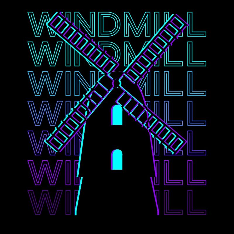 Windmühle Retro