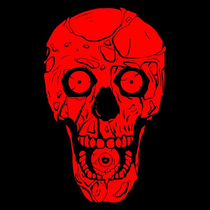 Zombiecore Ästhetik Gothic Totenkopf Zombie Weirdc