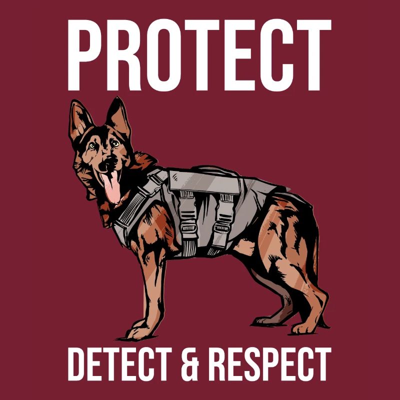 Polizeibeamter Polizeihund