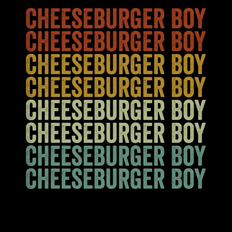 Cheeseburger Garçon Amateurs de burger Drôle de fromageb