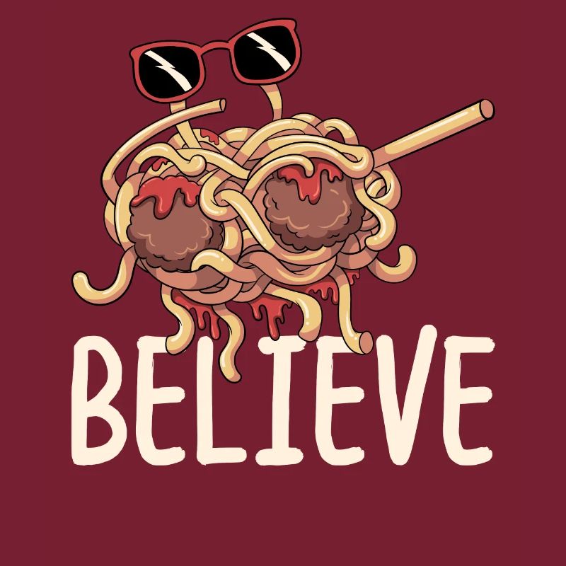Tupfende fliegende Spaghettimonster Pastafarian