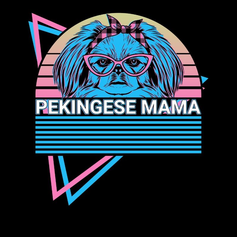 Pekingese Mama Retro