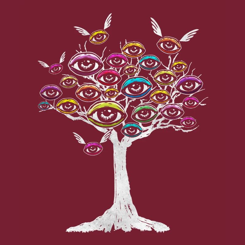 Yeux volants d’arbre esthétique bizarre
