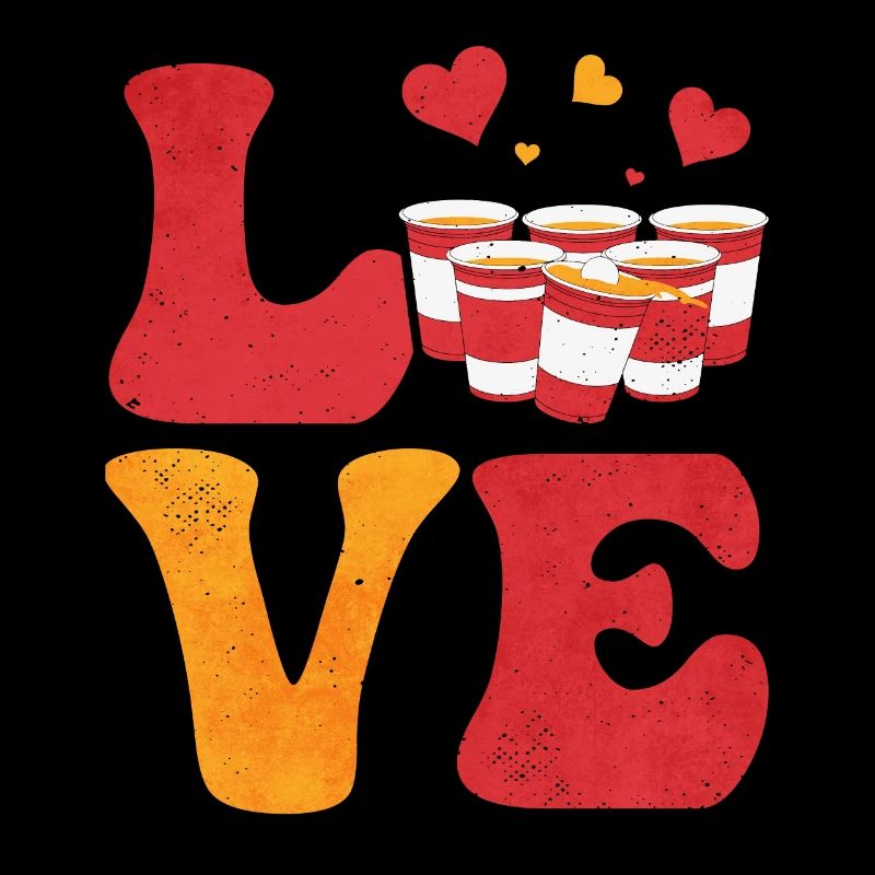 Beer Pong Drinking Game Red Mug