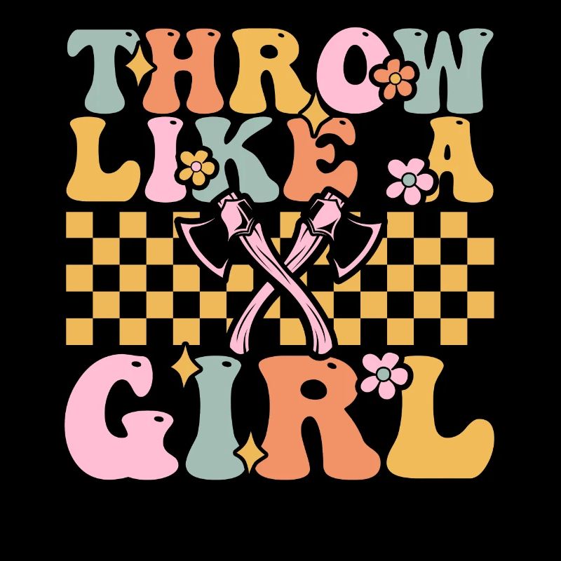 Groovy Axtwerfendes Mädchen