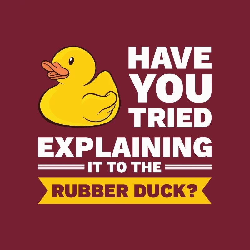 Programmierer Gummiente Debug