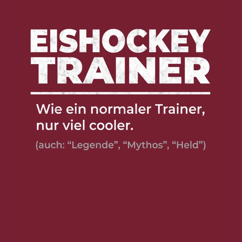 Eishockey Trainer Coach Eishockeyspieler Geschenk