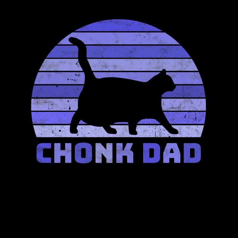 Fat Cat Chonk Dad Scale Chonky Meme cadeau de chat