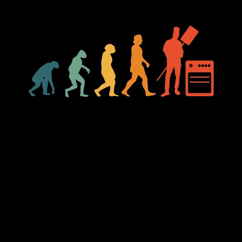 Bäcker Evolution Retro Bäckermeister Konditor