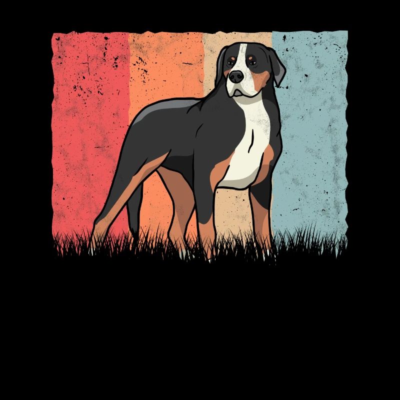 Großer Schweizer Sennenhund Retro