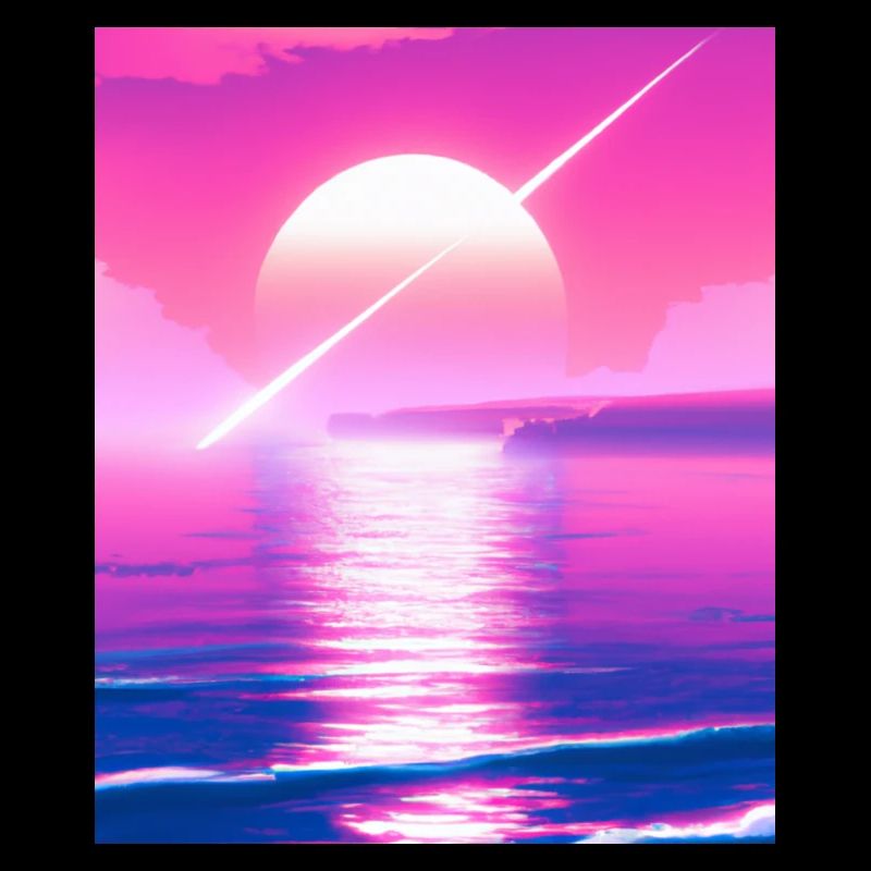 Vaporwave Sun Synthwave Sunset