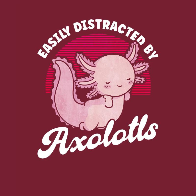 Facilement distrait par l’amphibien à queue d’Axolotl