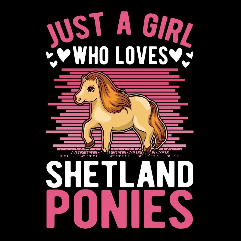 Shetlandpony Mädchen Shetland-Pony Shetty