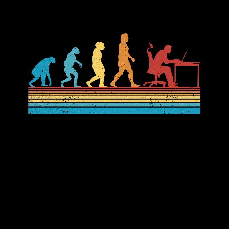 Informatiker Evolution Programmierer Nerd