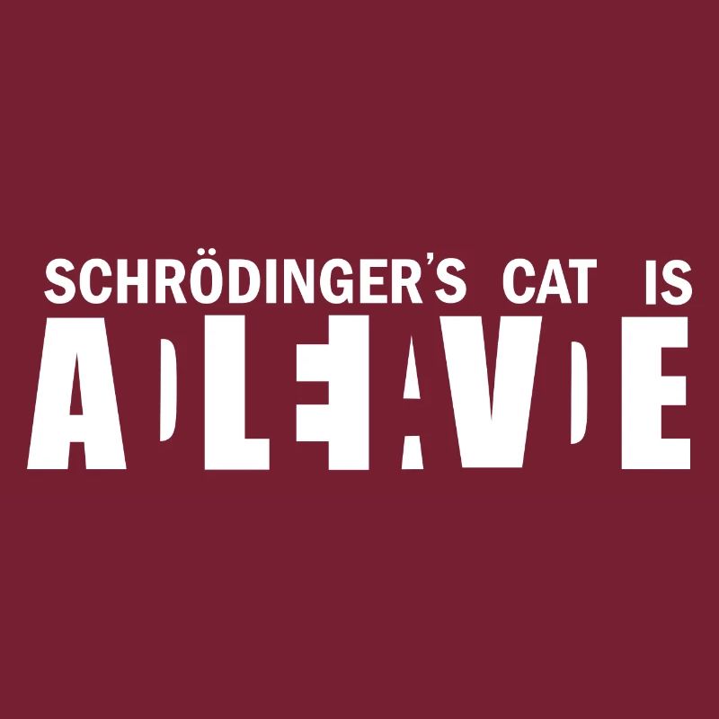 Schrödinger's cat Dead and Alive gift