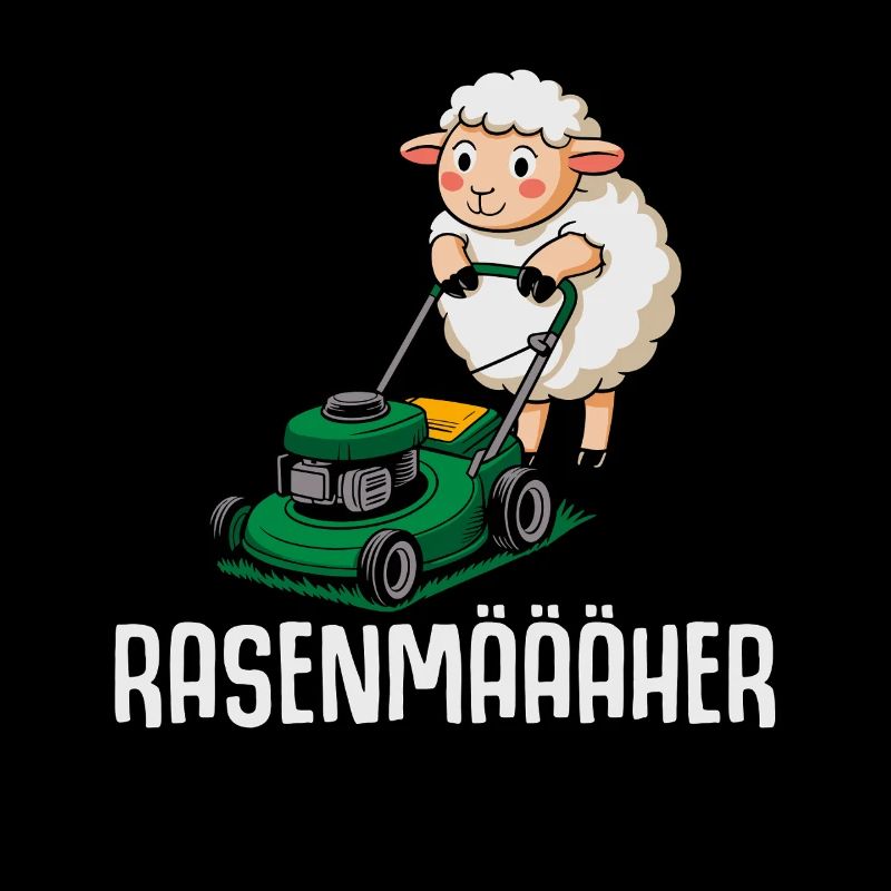Rasenmaeher Schaf Gartenarbeit