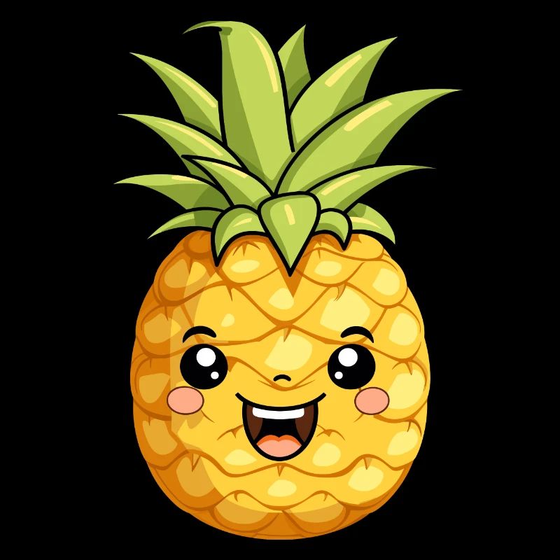 Cute Funny Pineapple Summer Kawaii Gift