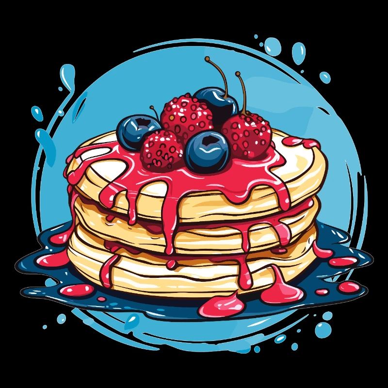 Pancakes mit Beeren