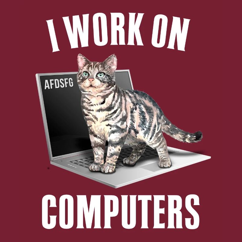 Working with Computers and Cats English