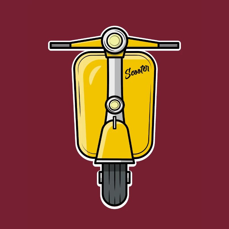 Scooter Motorroller Roller gelb
