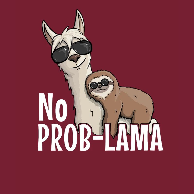 No Prob-Lama No Problem Sloth Lama Hipster