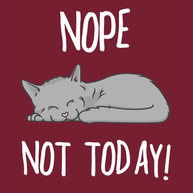 NOPE NOT TODAY KATZE Geschenk Geschenkidee