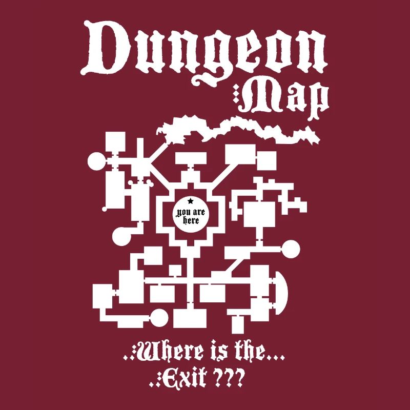 Dungeon Rpg Map - Dice Role-Playing Game Gift