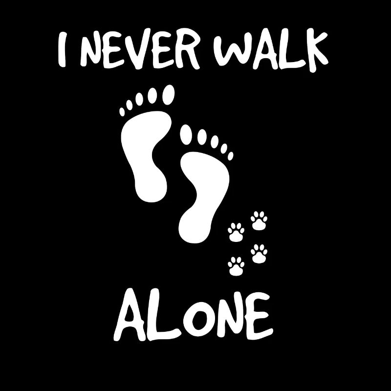 Hund I Never Walk Alone Gassi Gehen Geschenk