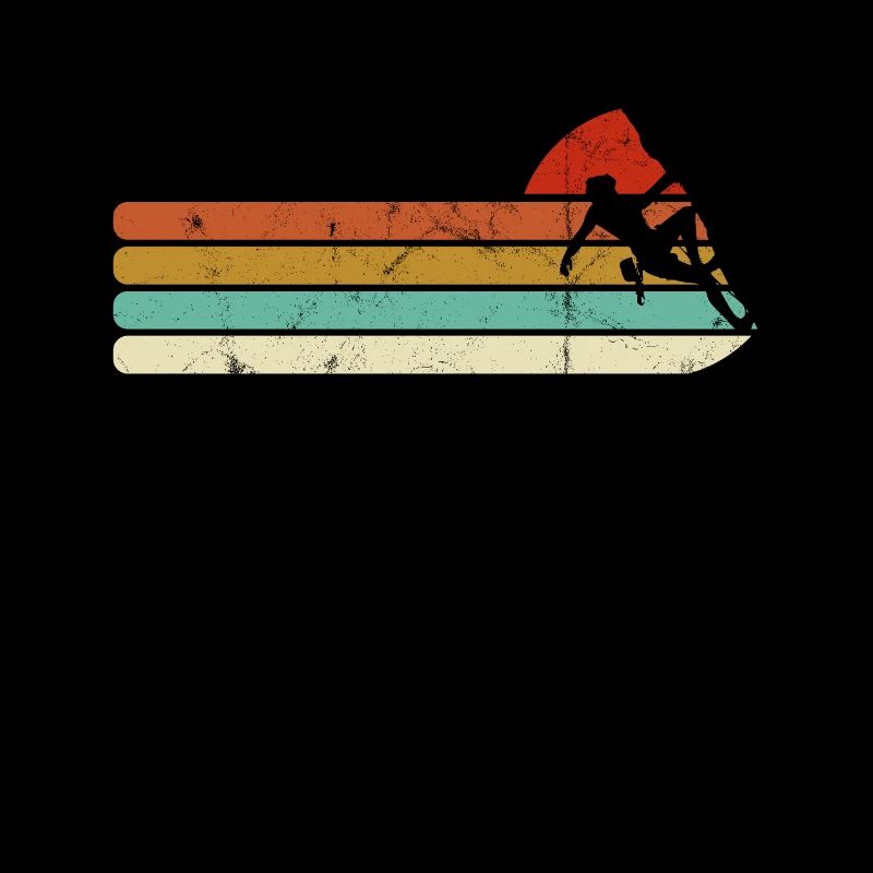 Kletterer Klettern Berge Retro